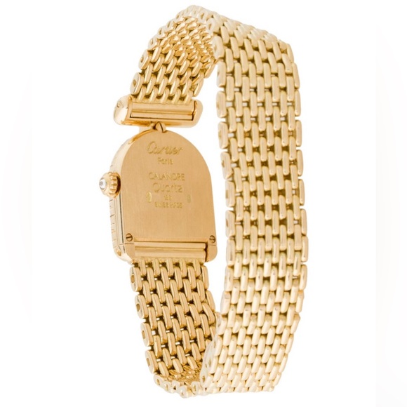 Cartier 18k Gold Calandre Watch - Picture 2 of 7